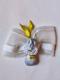 Collection "Madame is... In love In Palavas " / Crâne et Coquillage / Ruban Blanc Nylon