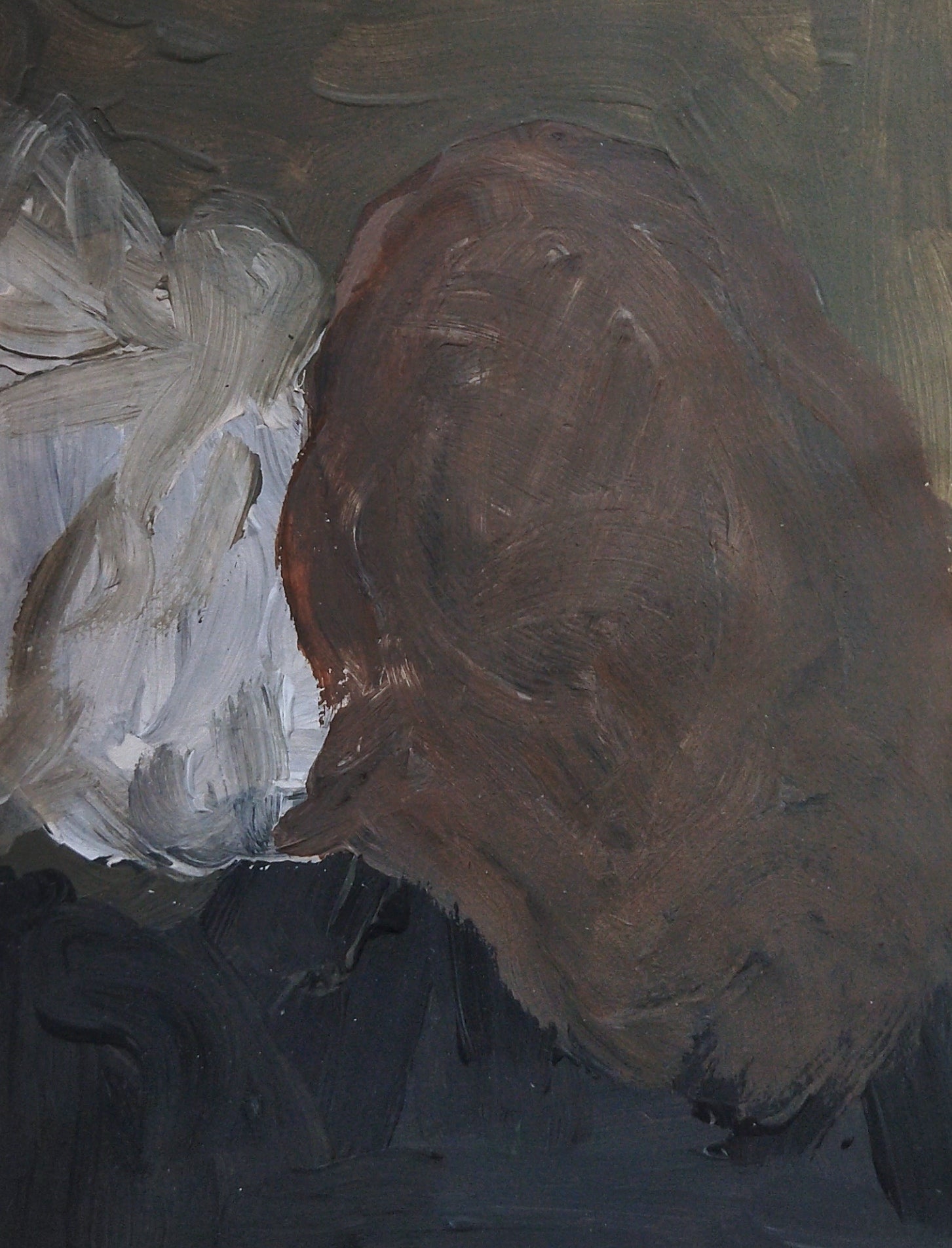 Acrylique sur papier / "Fumeuse"