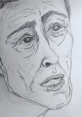 Crayon sur papier "Portrait #18"