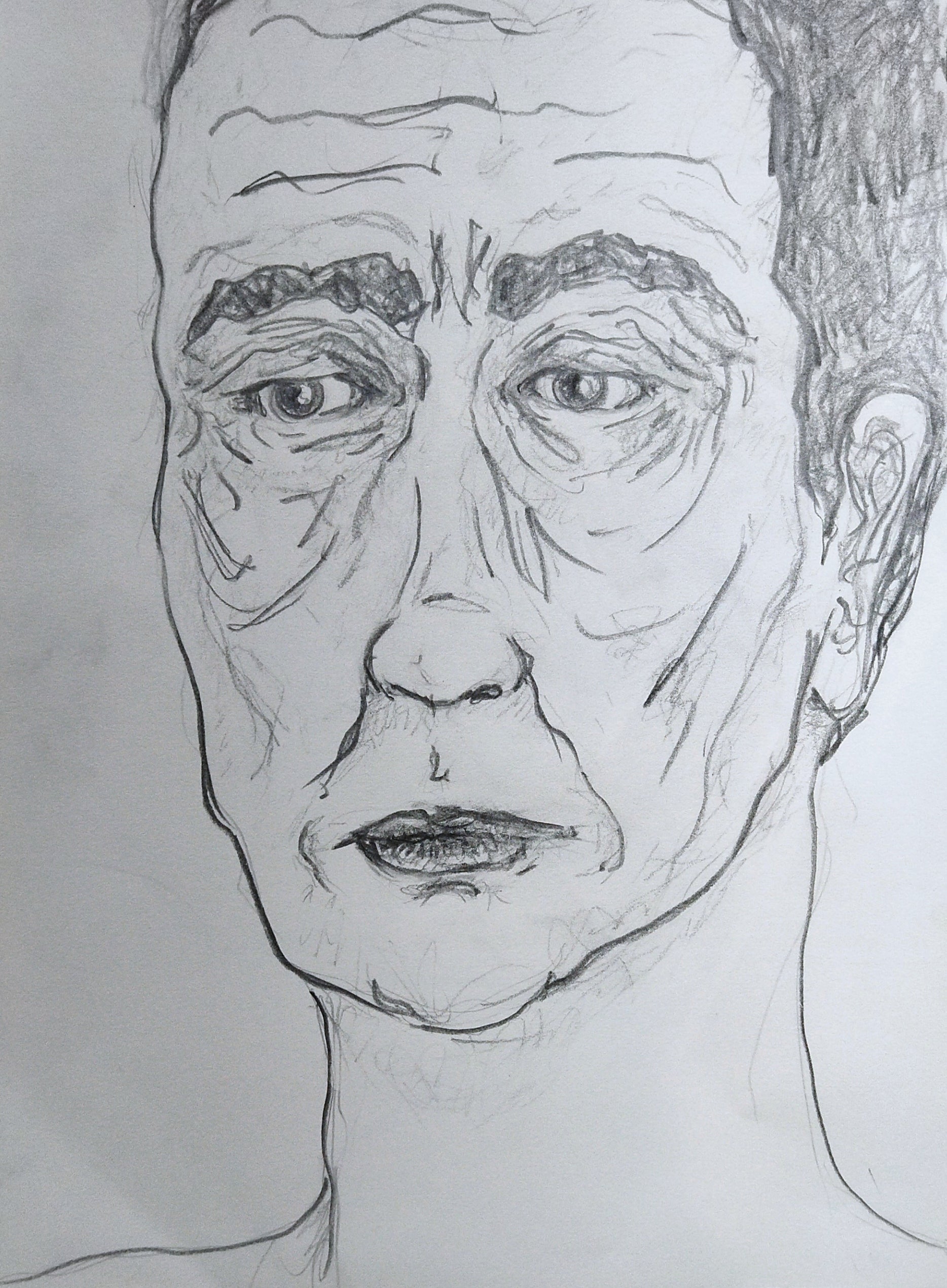 Crayon sur papier "Portrait #7"
