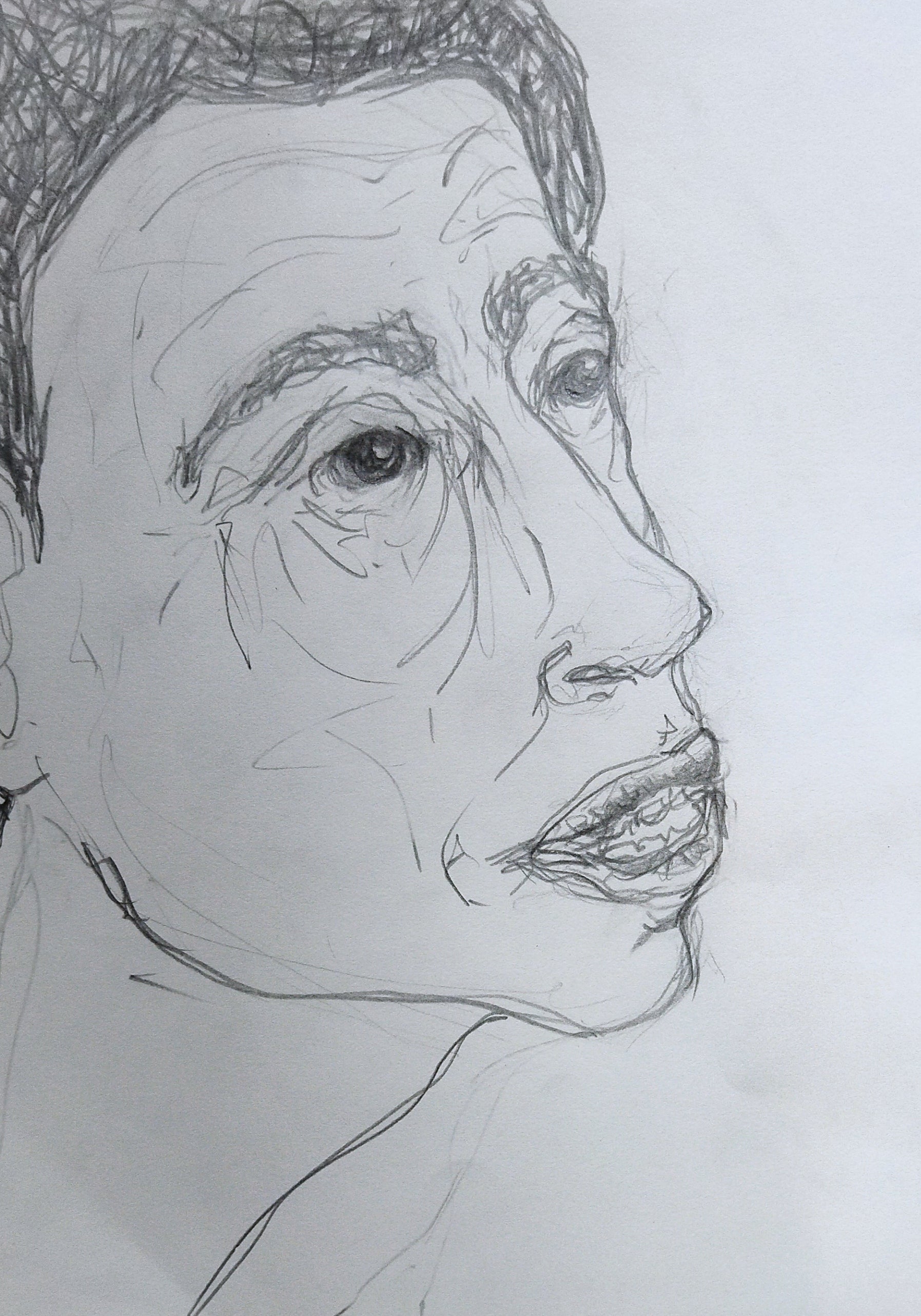 Crayon sur papier "Portrait #21"