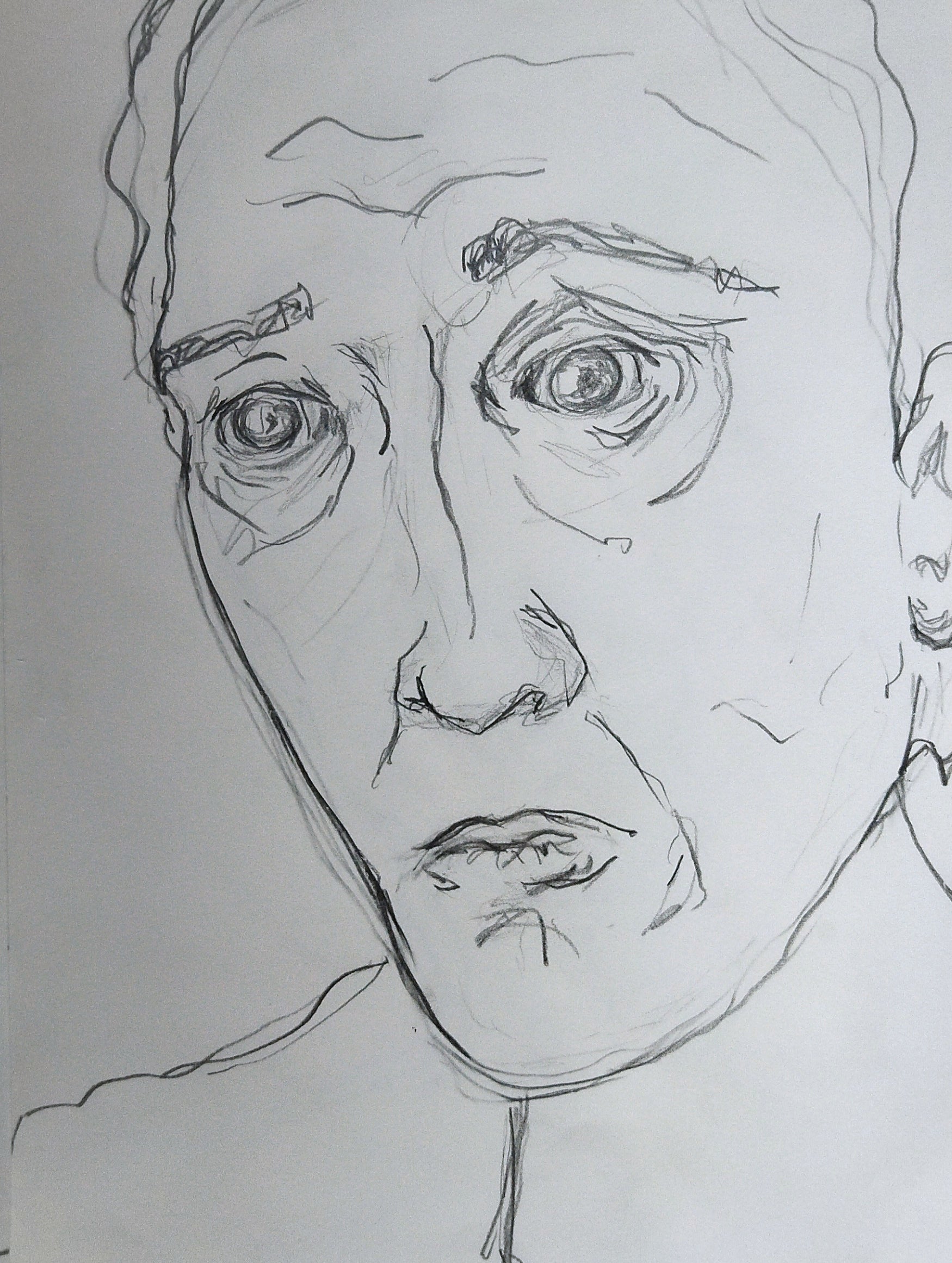 Crayon sur papier "Portrait #25"