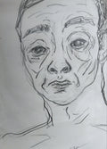 Crayon sur papier "Portrait #4"
