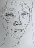 Crayon sur papier "Portrait #6"