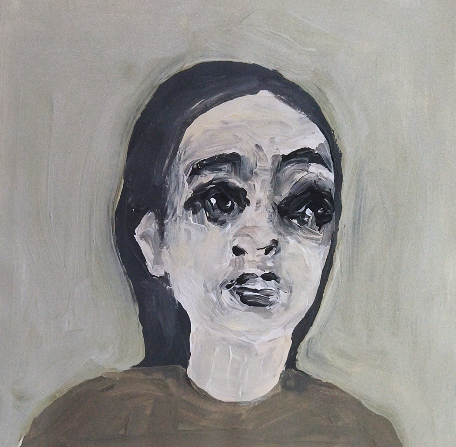 Petite acrylique sur papier / Portrait #2