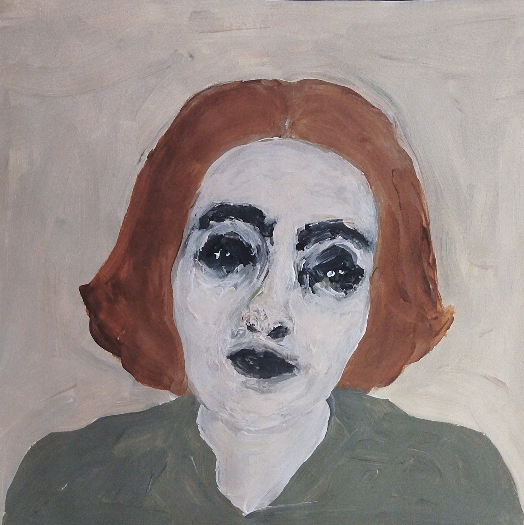 Petite acrylique sur papier / Portrait #5